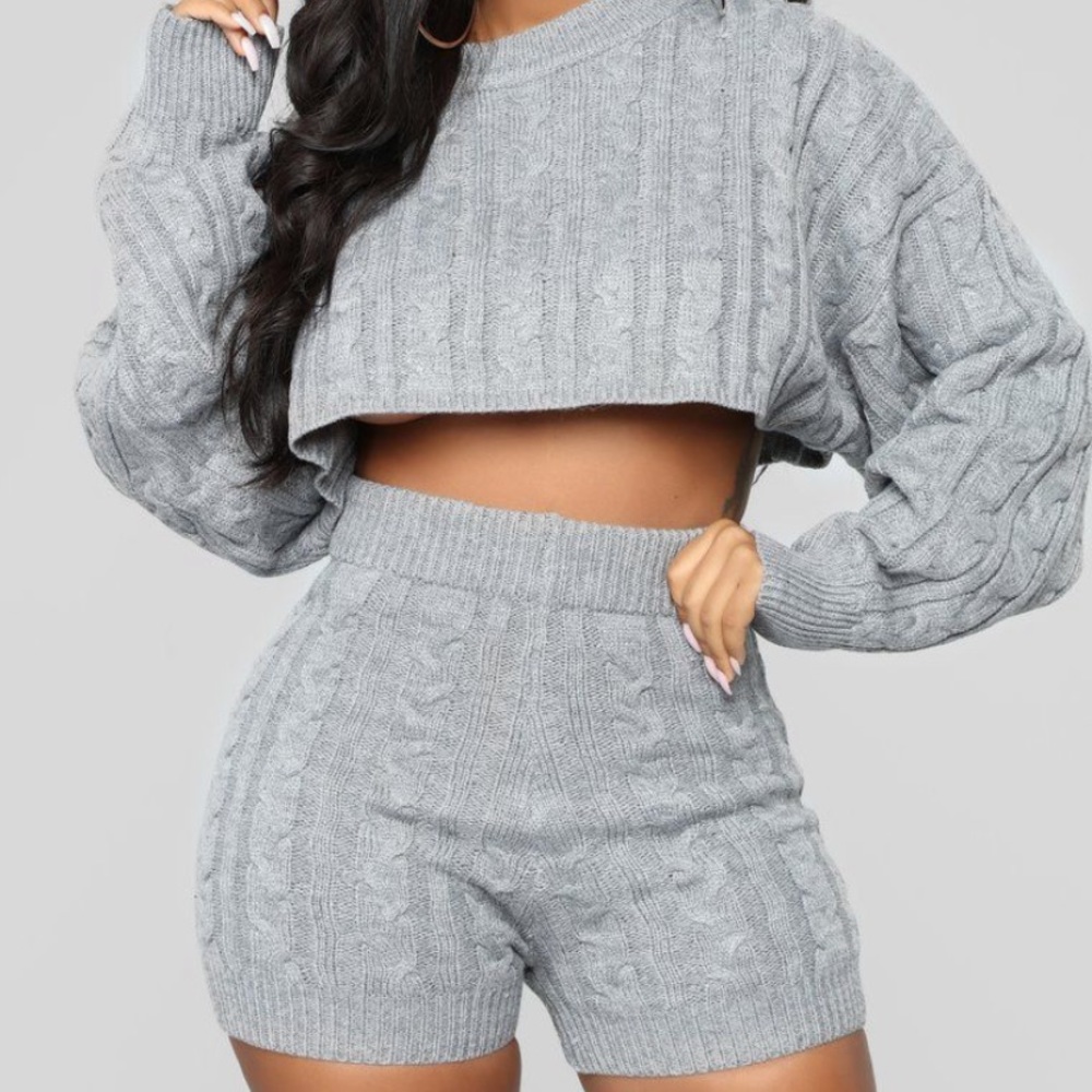 Fashion nova two piece sweater lounge set 💕💕